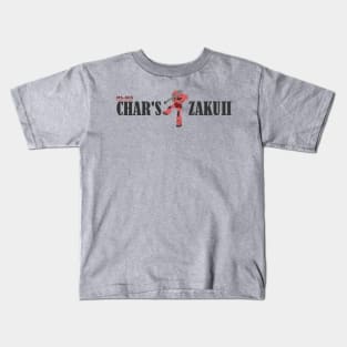 Char's Zaku II Typo Kids T-Shirt